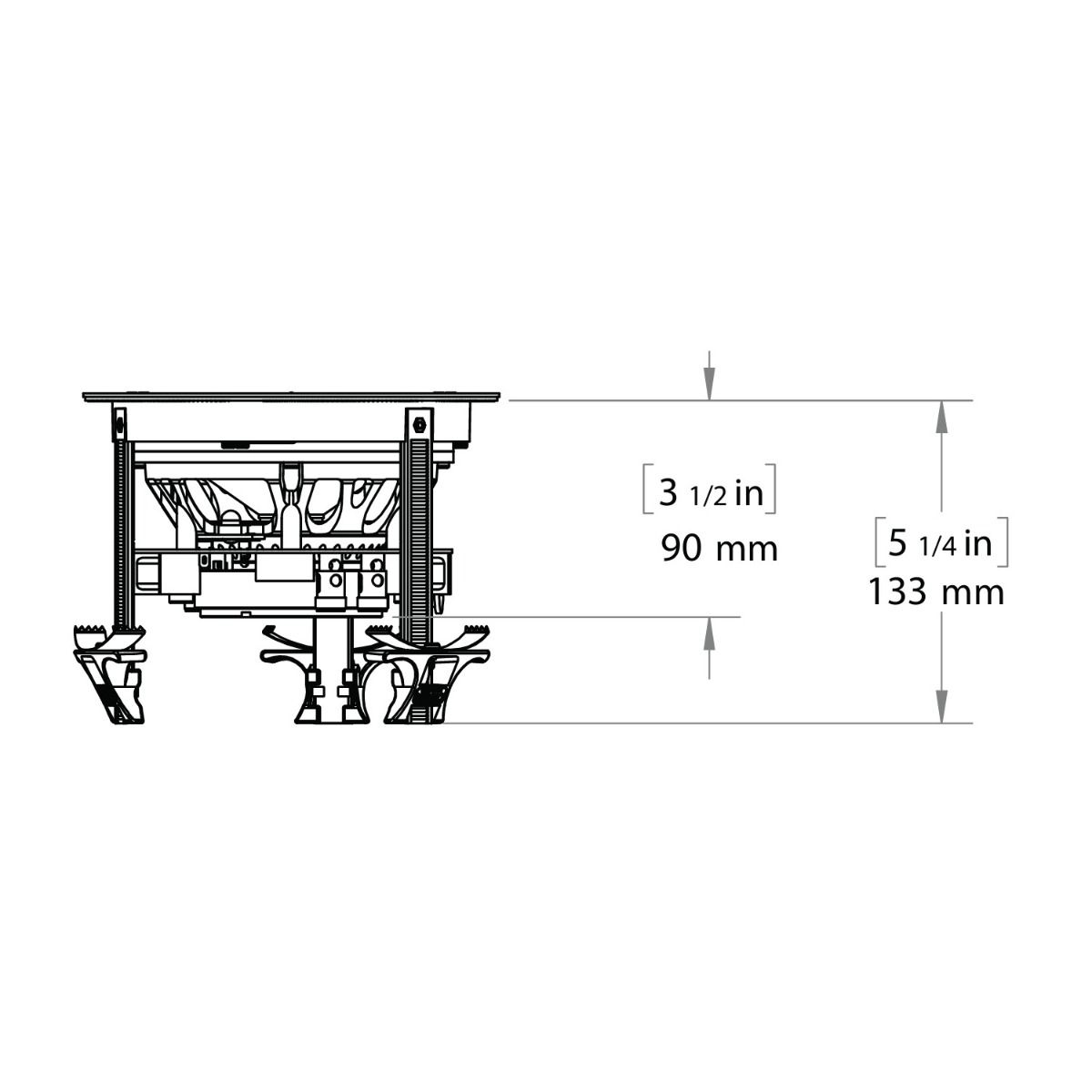 Director - Minimum Opening - 5in GF In-Ceiling Spkr Dual Twe