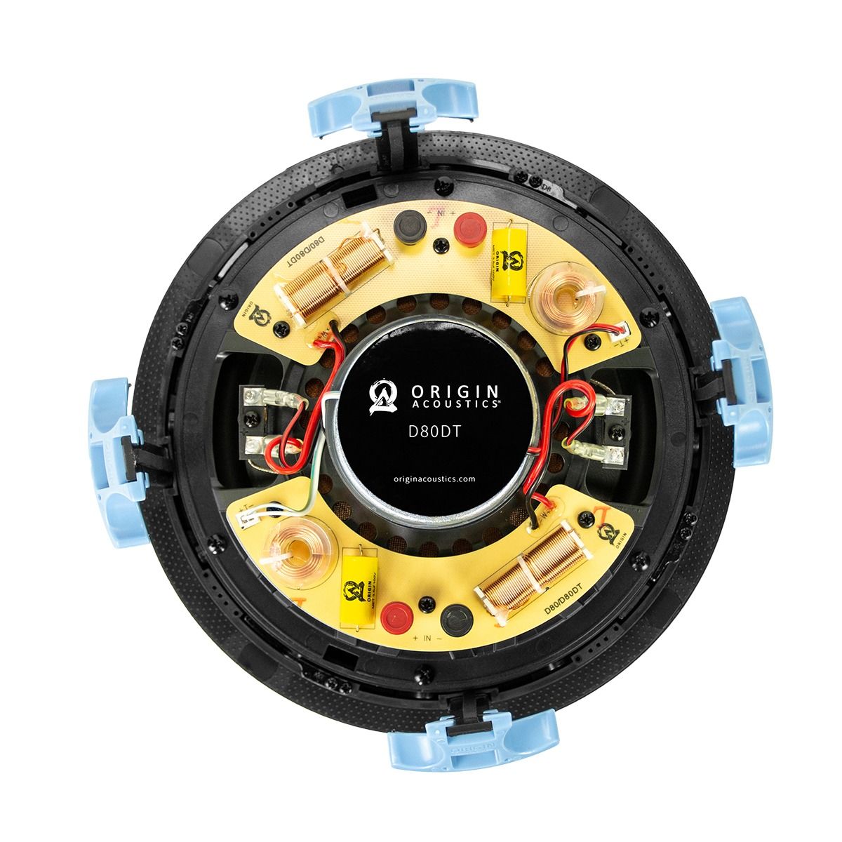8in In-Ceiling Speaker w- Silk Tweeter Tool-Less Dual Tweete