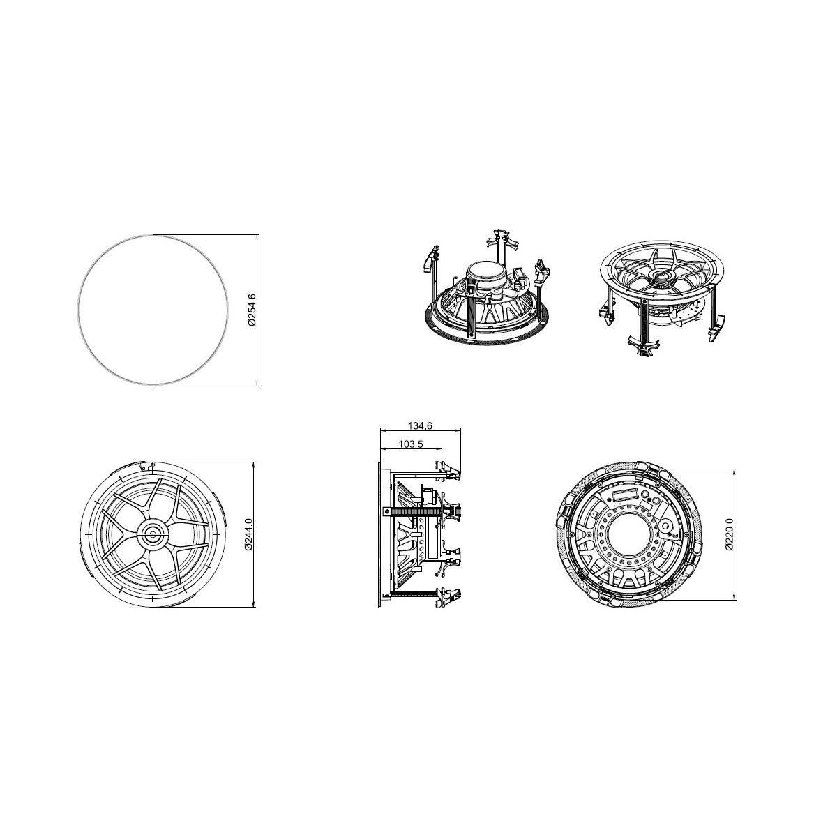 Director -  8in IMG In-Ceiling Speaker Tooless