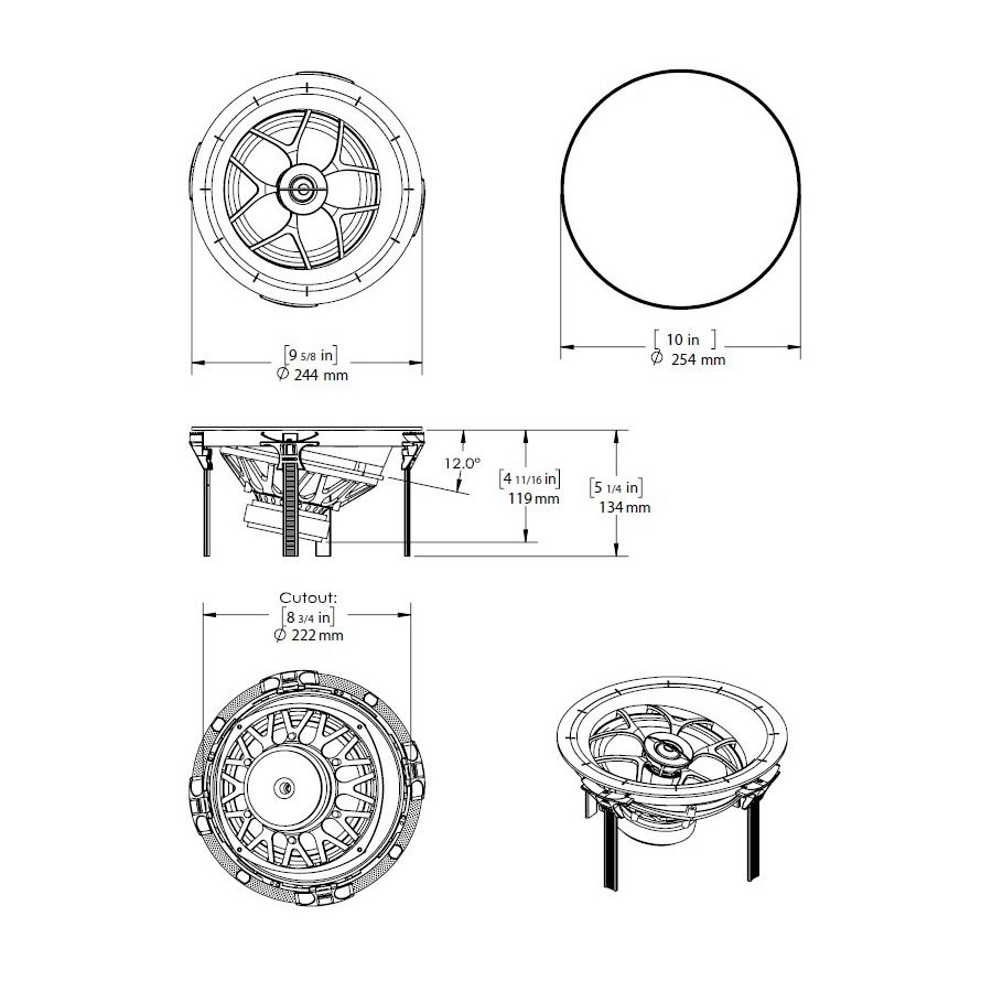 Explorer - 8in IMG In-Ceiling Speaker w- Weather Protection