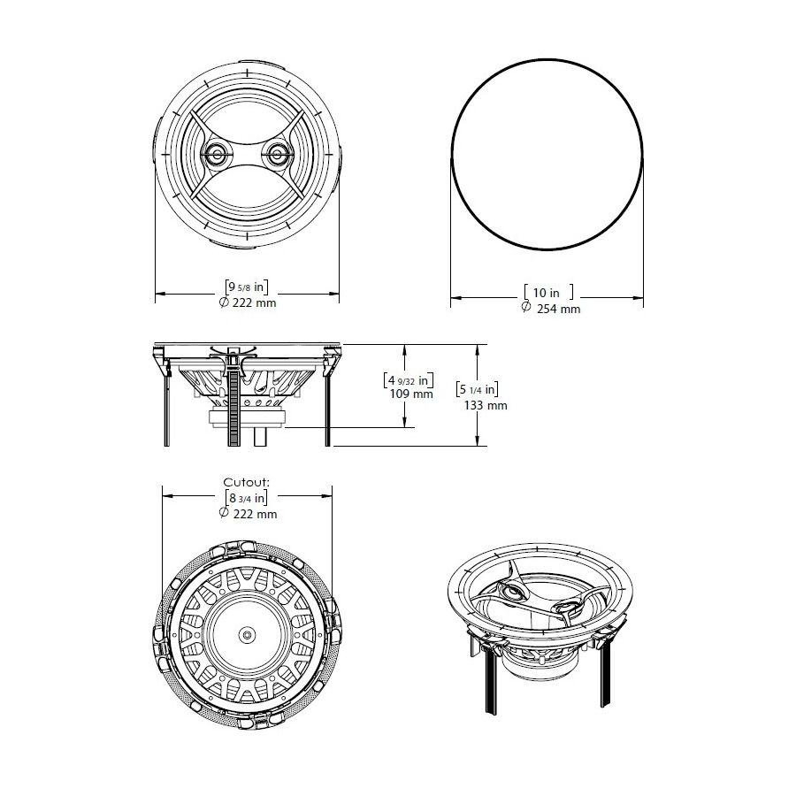 Explorer - 8in IMG In-Ceiling Speaker Dual Tweet, Weather