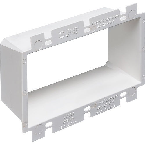 Arlington BE3 Wall Plate, 3 Gang Box Extender