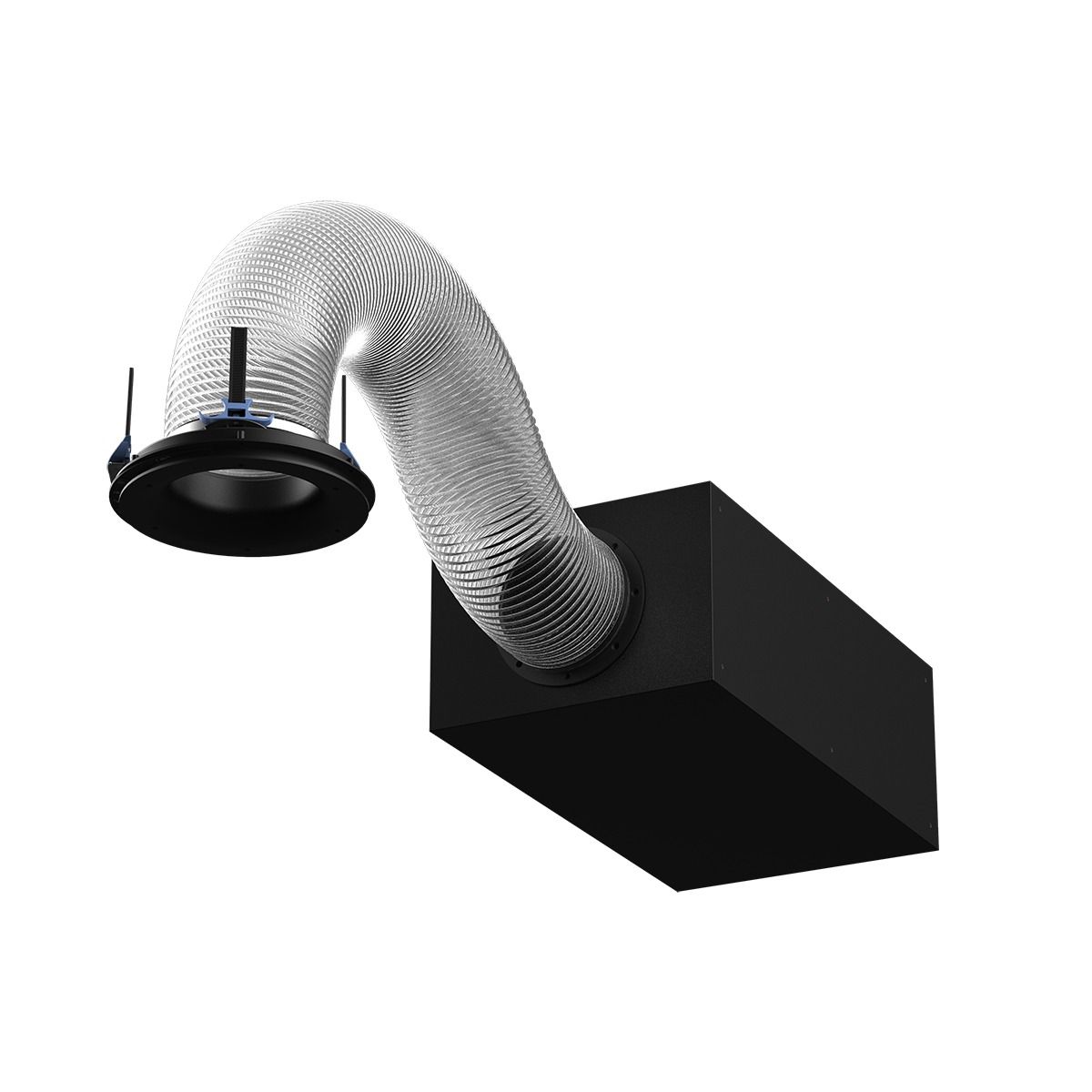 In Ceiling Dual 8in box/ 8in tube Sub, w- baffle bezel & gri