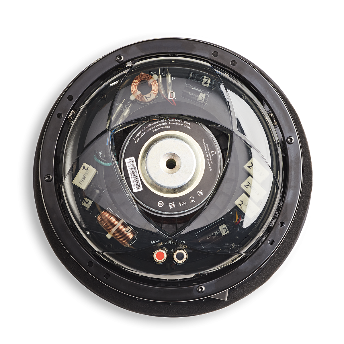 8in In-Ceiling Speaker - 2pc with Pivoting Woofer & Tweeter