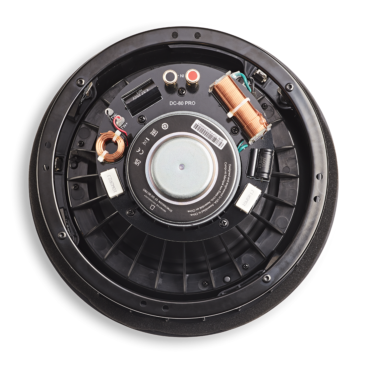 8in In-Ceiling Speaker - 2pc Toolless Installation (IP55)