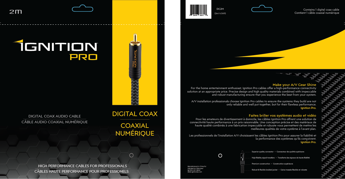 Ignition Digital Coax Cable 2M