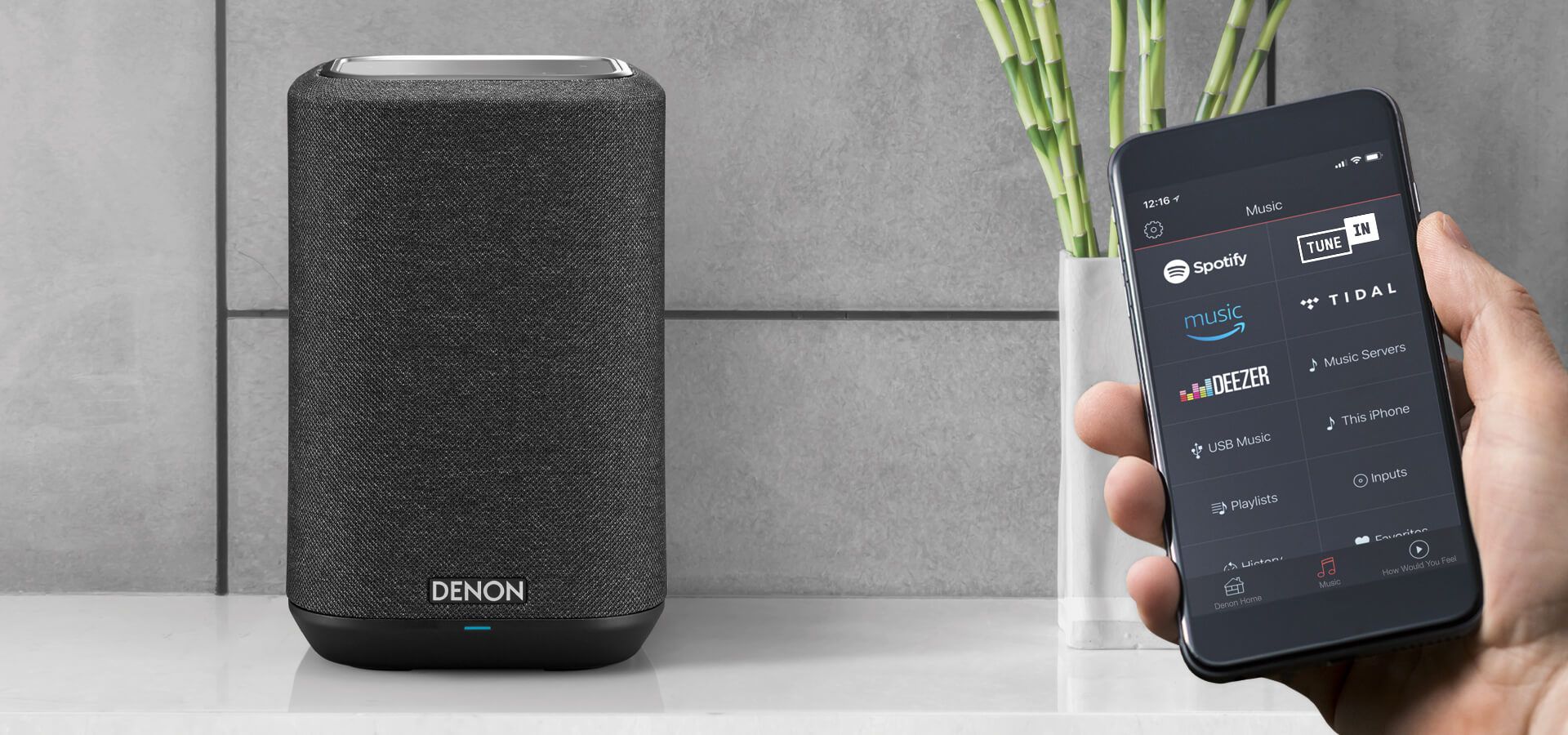 Denon HEOS-AIRPLAY2-BT Speaker SM White