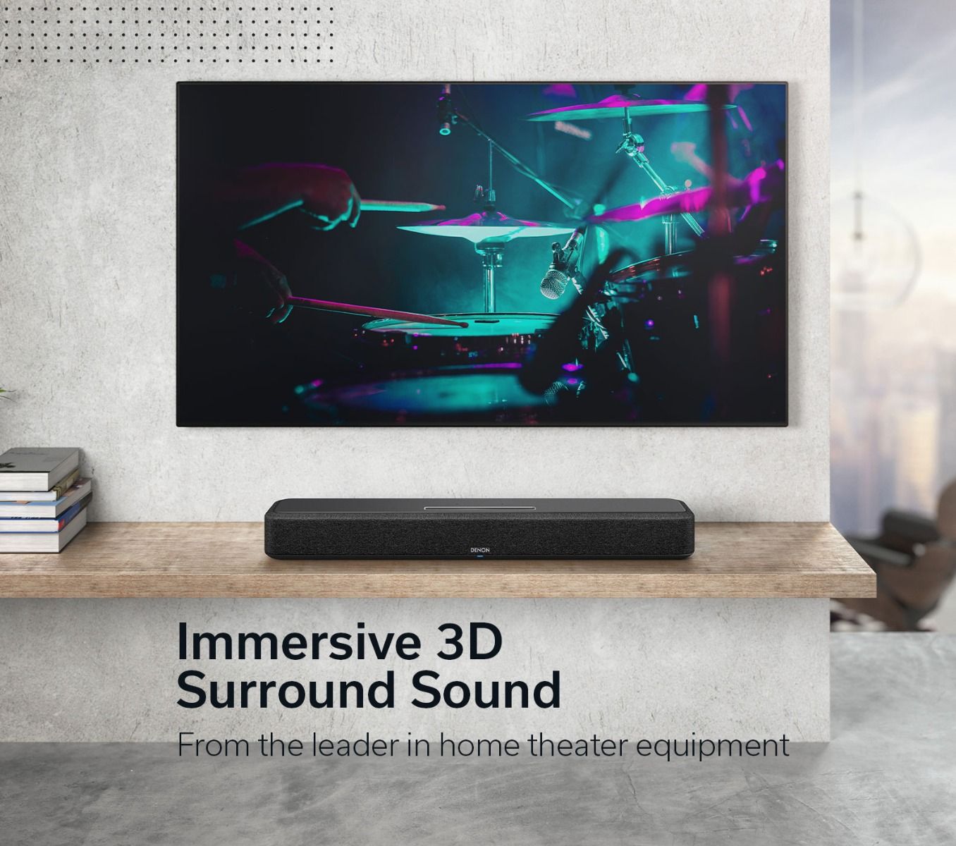 Denon Home Atmos Soundbar w HEOS-AIRPLAY2-BT-EARC