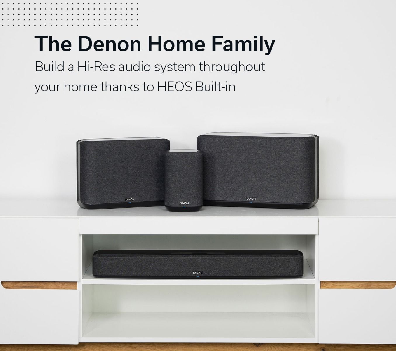 Denon Home Atmos Soundbar w HEOS-AIRPLAY2-BT-EARC