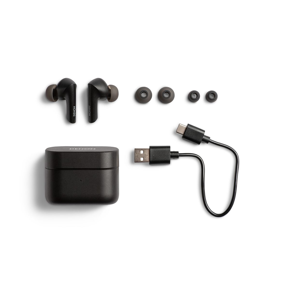 Wireless Earbuds with Denon Sound Master tuning Black