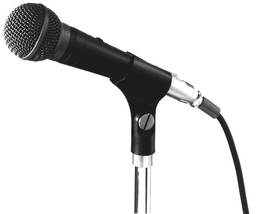 Hand held vocal microphone Lo-Z c-w stand adapter xlr connec