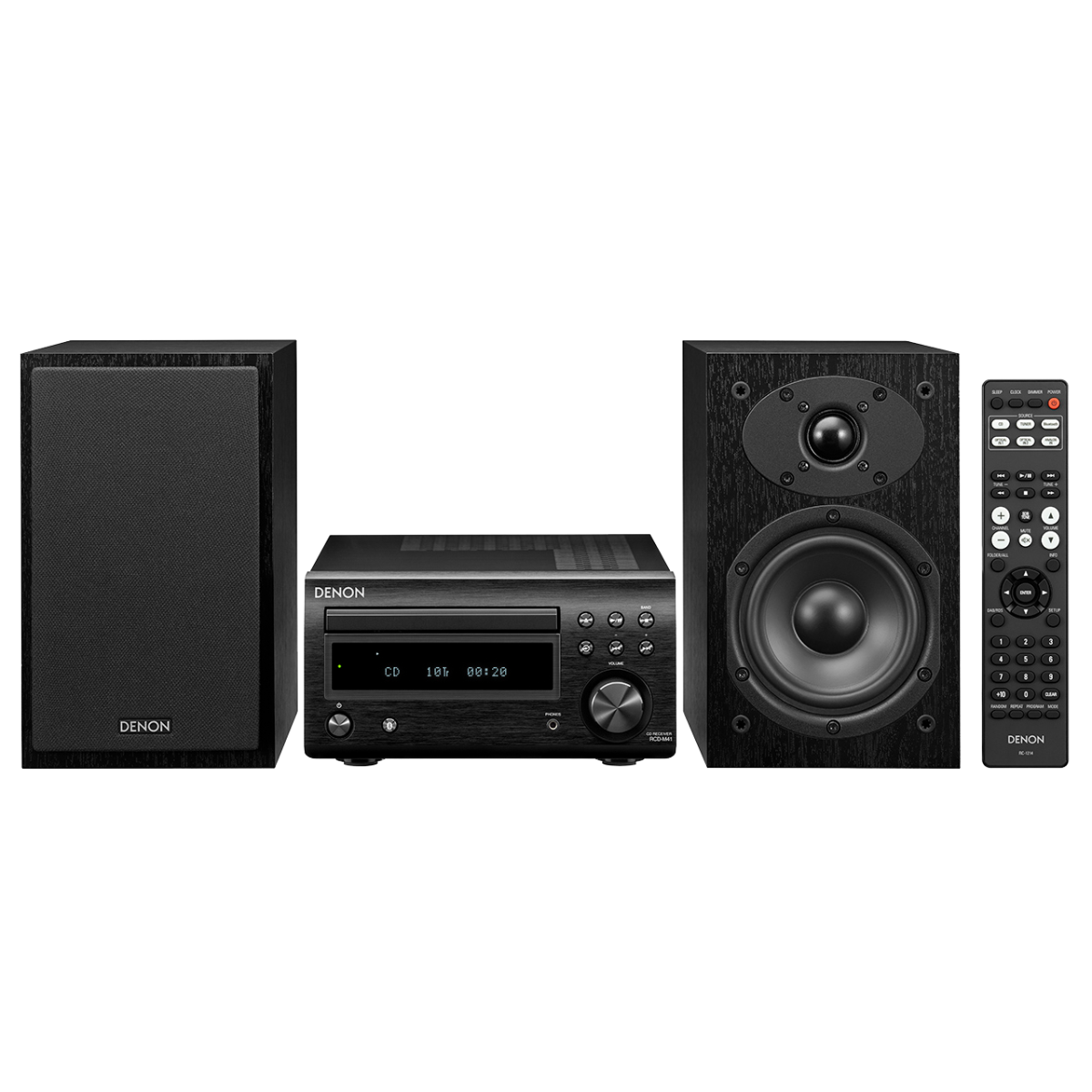30W x 2 AM-FM-CD Player Micro HiFi System Subwoofer Out  Bl