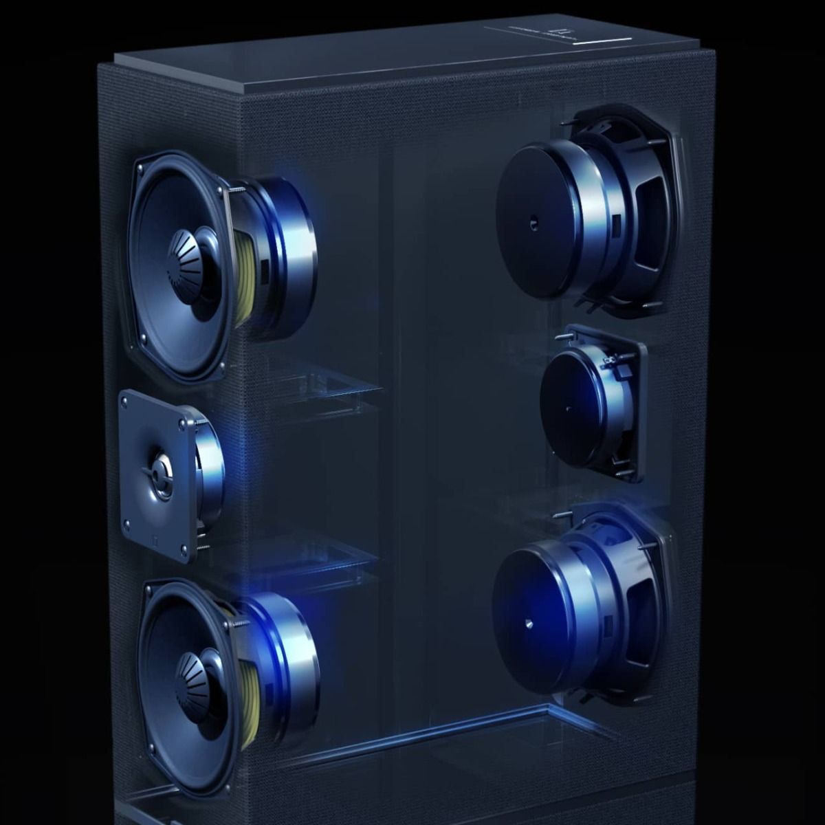 Dymension - Powered Medium Tower - Black