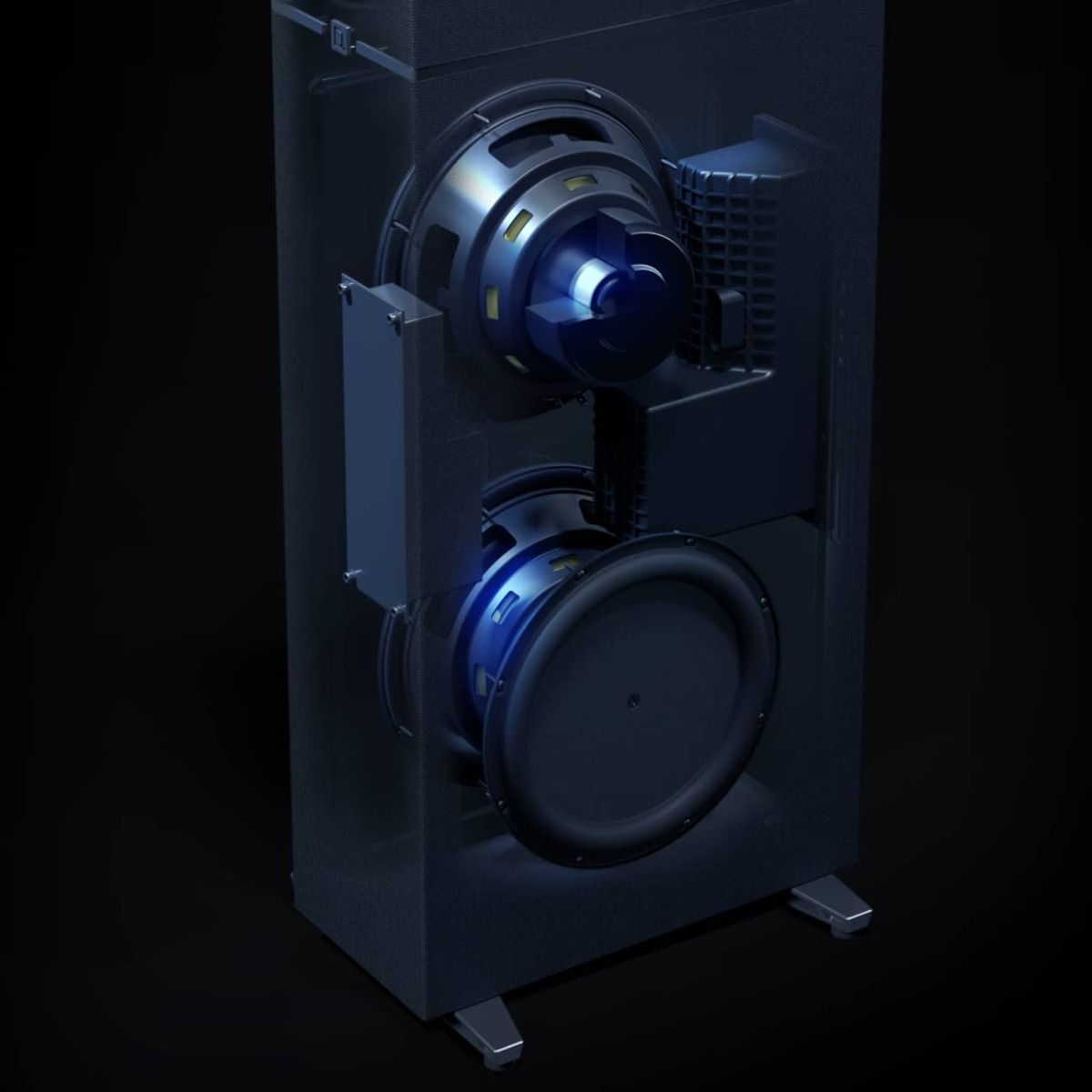 Dymension - Powered Medium Tower - Black