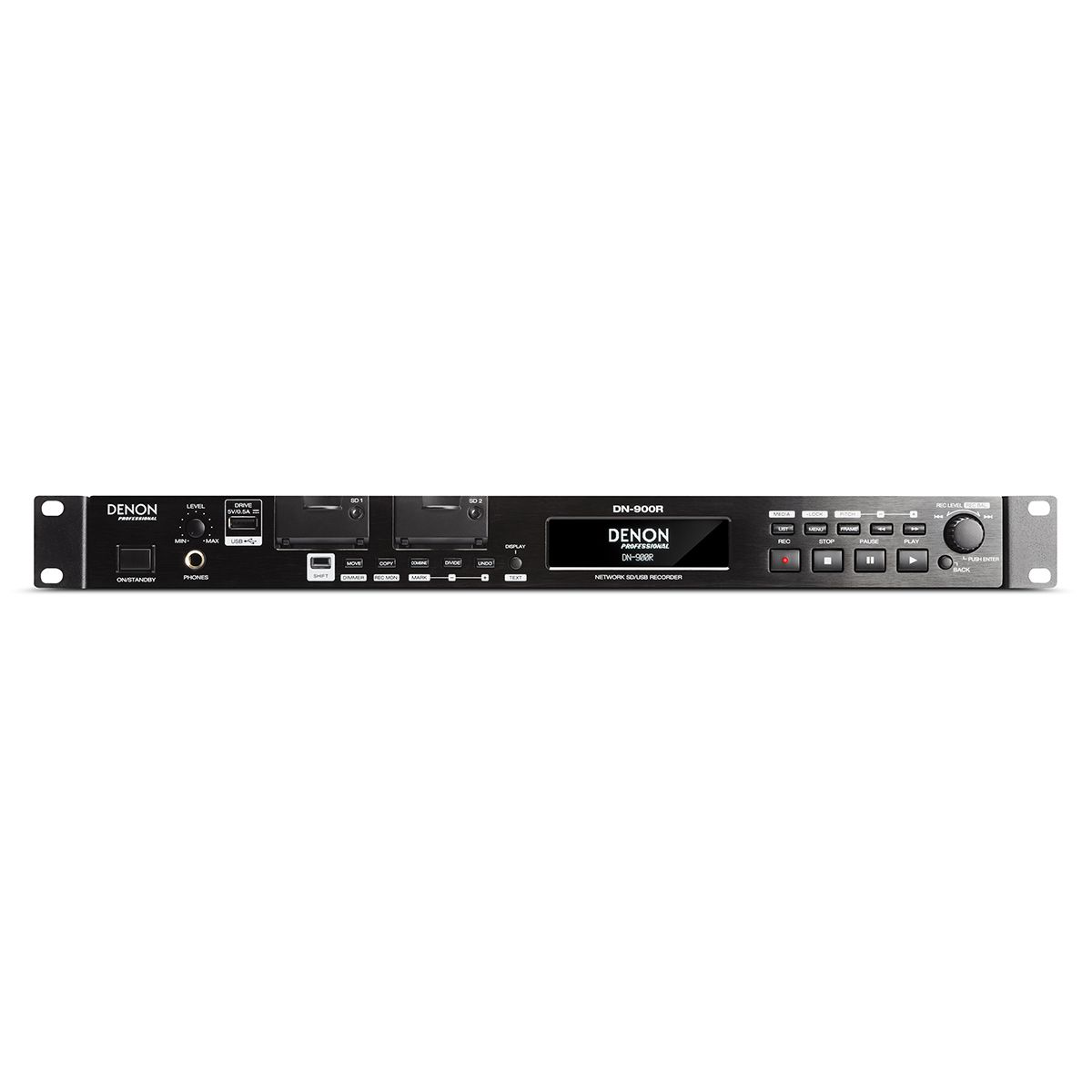 Network SD-USB Audio Recorder with Dante 2 x 2 Interface