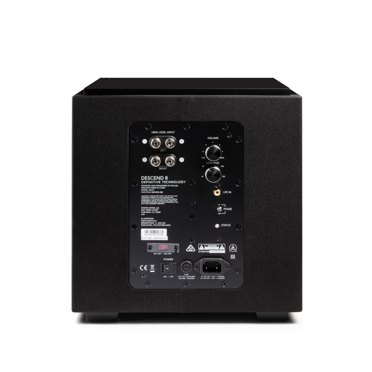 DESCEND POWERED 8 inch SUB BLACK