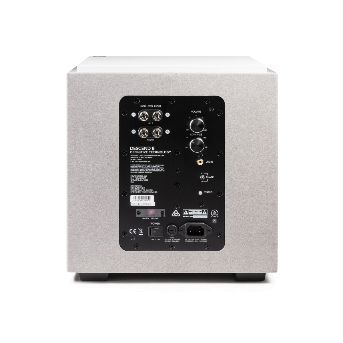 DESCEND POWERED 8 inch SUB WHITE