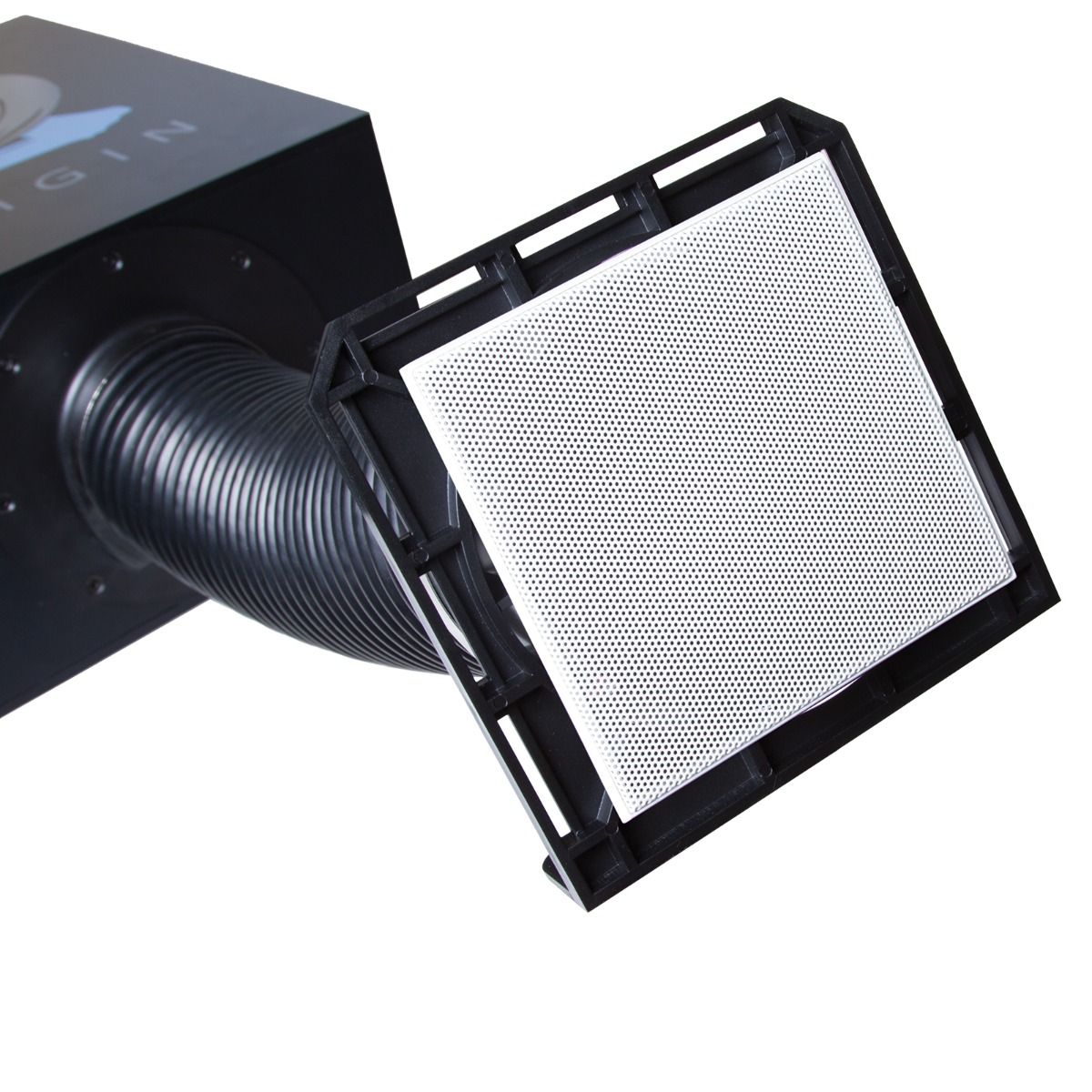 In Ceiling Dual 6in box/ 5in tube Sub, w- baffle bezel & gri