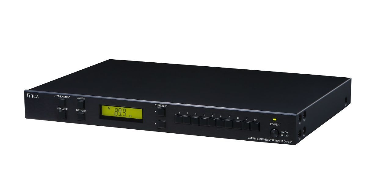 AM-FM radio tuner. 40 receiving channels