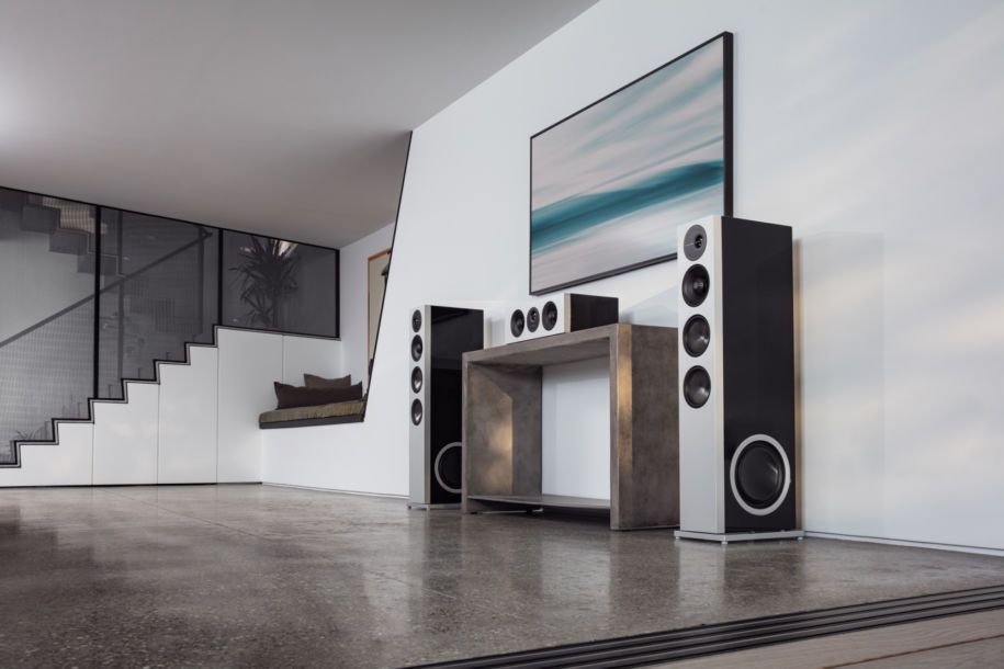 OPEN BOX- LEFT High Performance Floorstanding Spkr Black