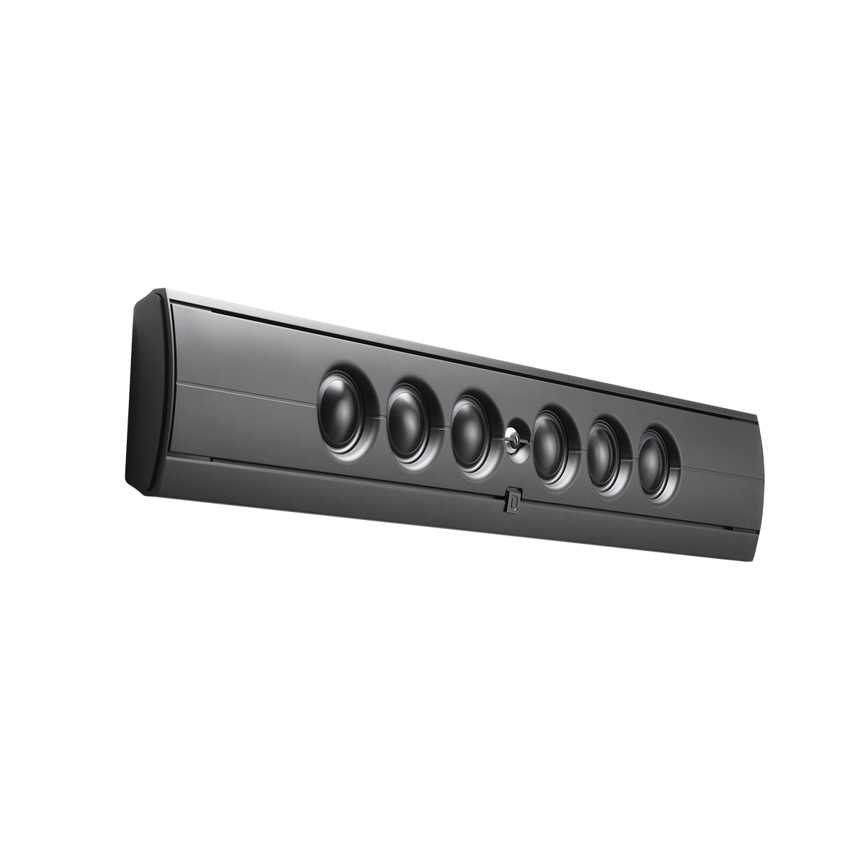 Ultra-slim, adjustable on-wall LCR speaker for 75in TVs