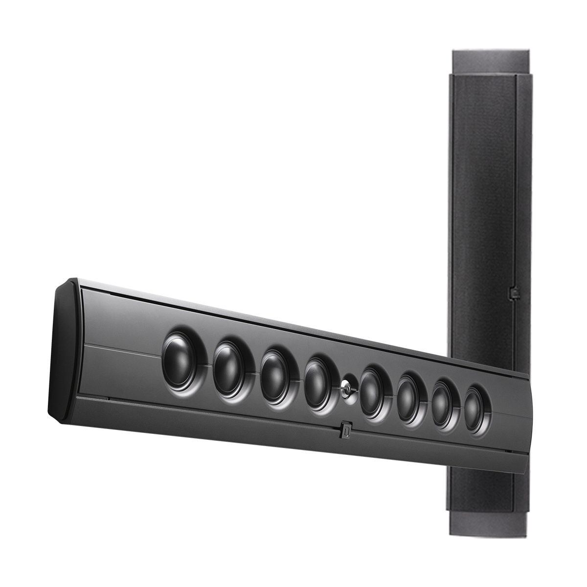 Ultra-slim, adjustable on-wall LCR speaker for 85in plus TVs
