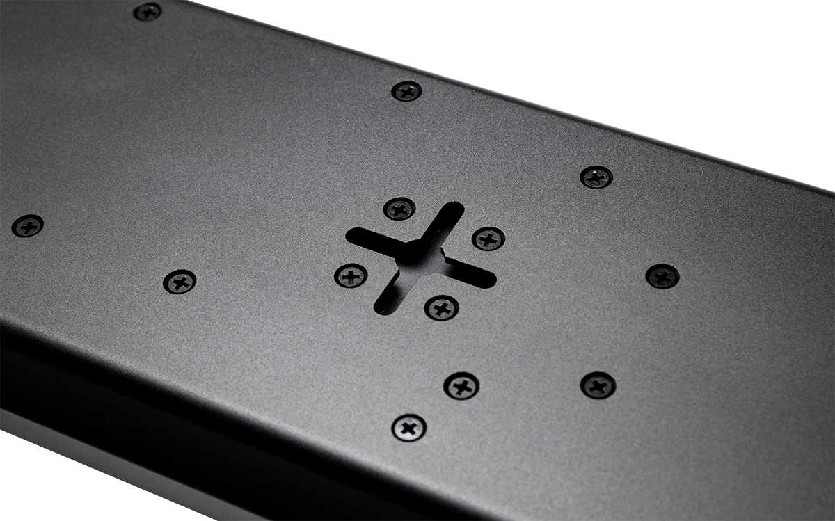 Ultra-slim, adjustable on-wall LCR speaker for 85in plus TVs