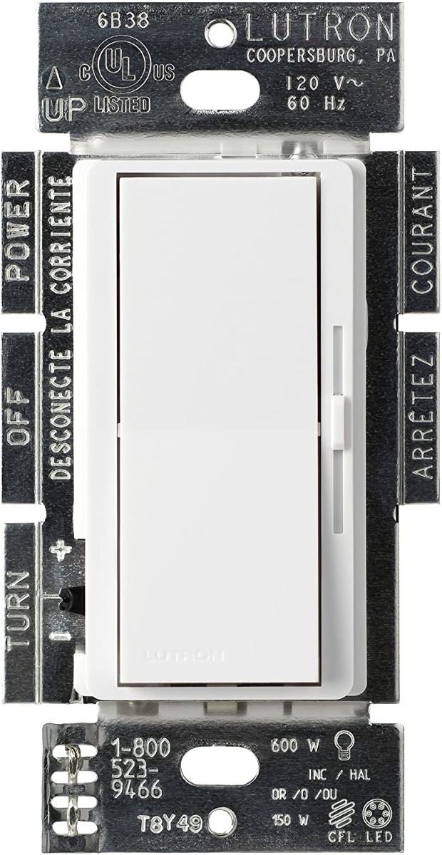 DIVA CFL/LED CLAM CAD WHITE CSA