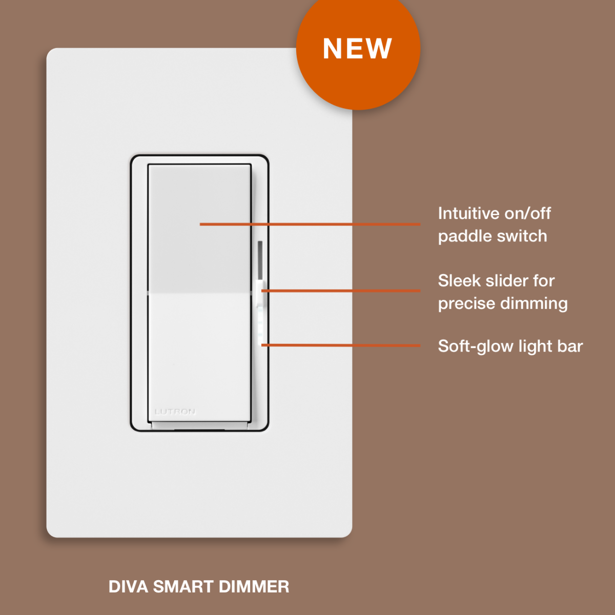 DIVA SMART DIMMER - GLOSS WHITE