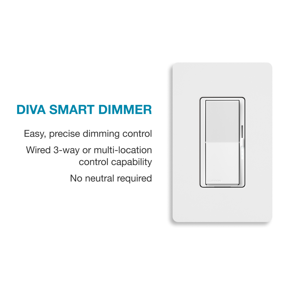 DIVA SMART DIMMER - GLOSS WHITE