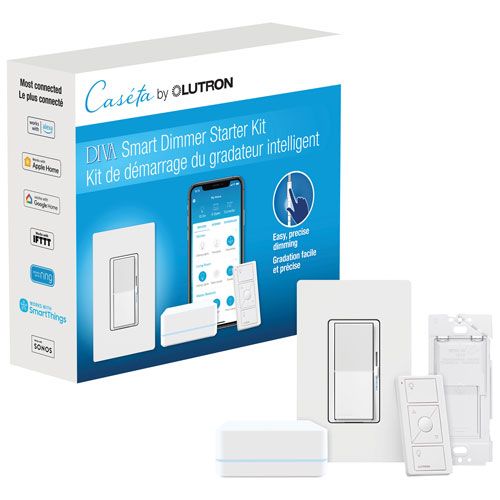 DIVA SMART DIMMER WITH SMART BRIDGE KIT - GLOSS WHITE