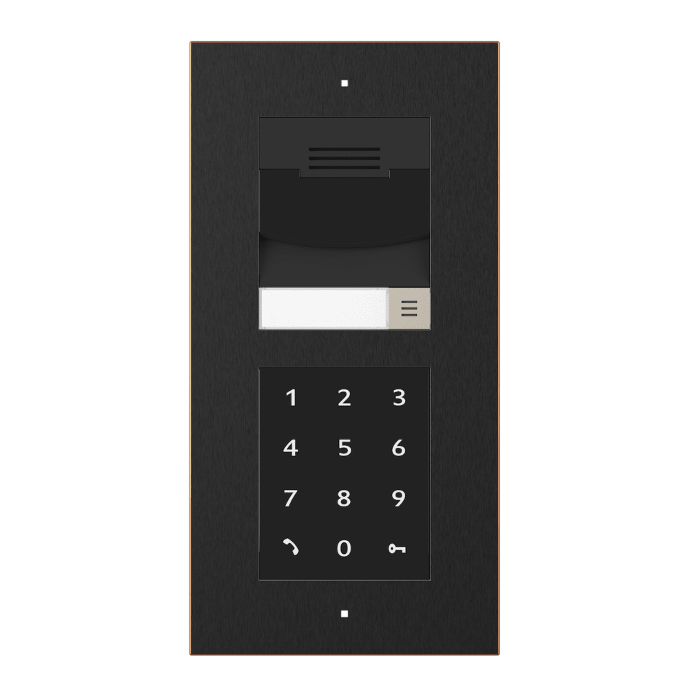 Control4® DS3 2-Module Touch Keypad Door Station - Flush Mount (Venetian Bronze)