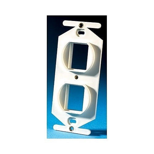Ortronics 40800017 TracJack 106-Type Frame, 2-Port, Fog White