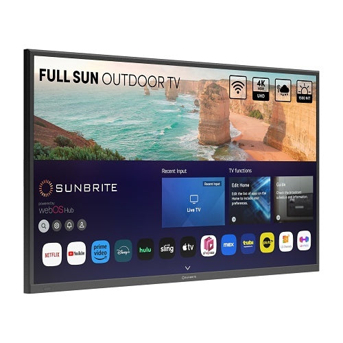 SunBrite SB-FS-55-BL 55\\" Solis 4K Full-Sun Outdoor Smart TV