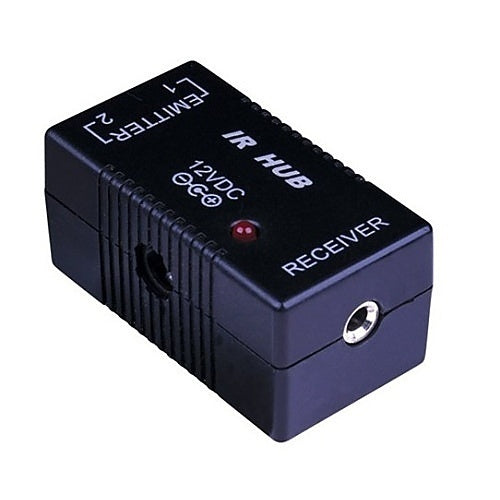 Vanco 280732 One Zone Sources IR Kit, (1)IR Connecting Block, (1)IR Receiver, (2)Single IR Emitters and (1) 12V DC Power Supply