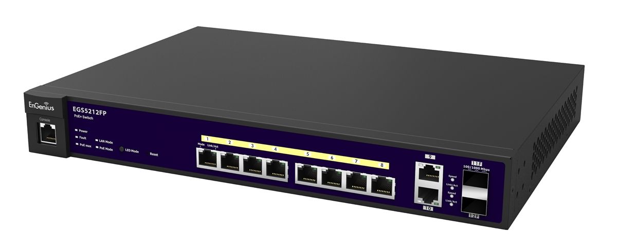 8 port Gigabit PoE L2 Managed Switch w-2 Gigabit Port 2 dual
