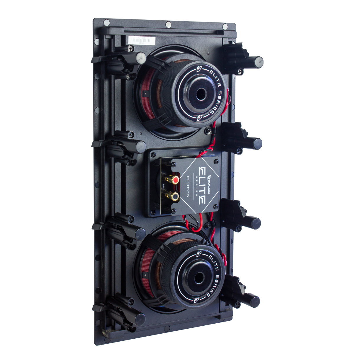 Premium In-Wall LCR Speaker, 2x 6.5in Carbon Fiber Woofers