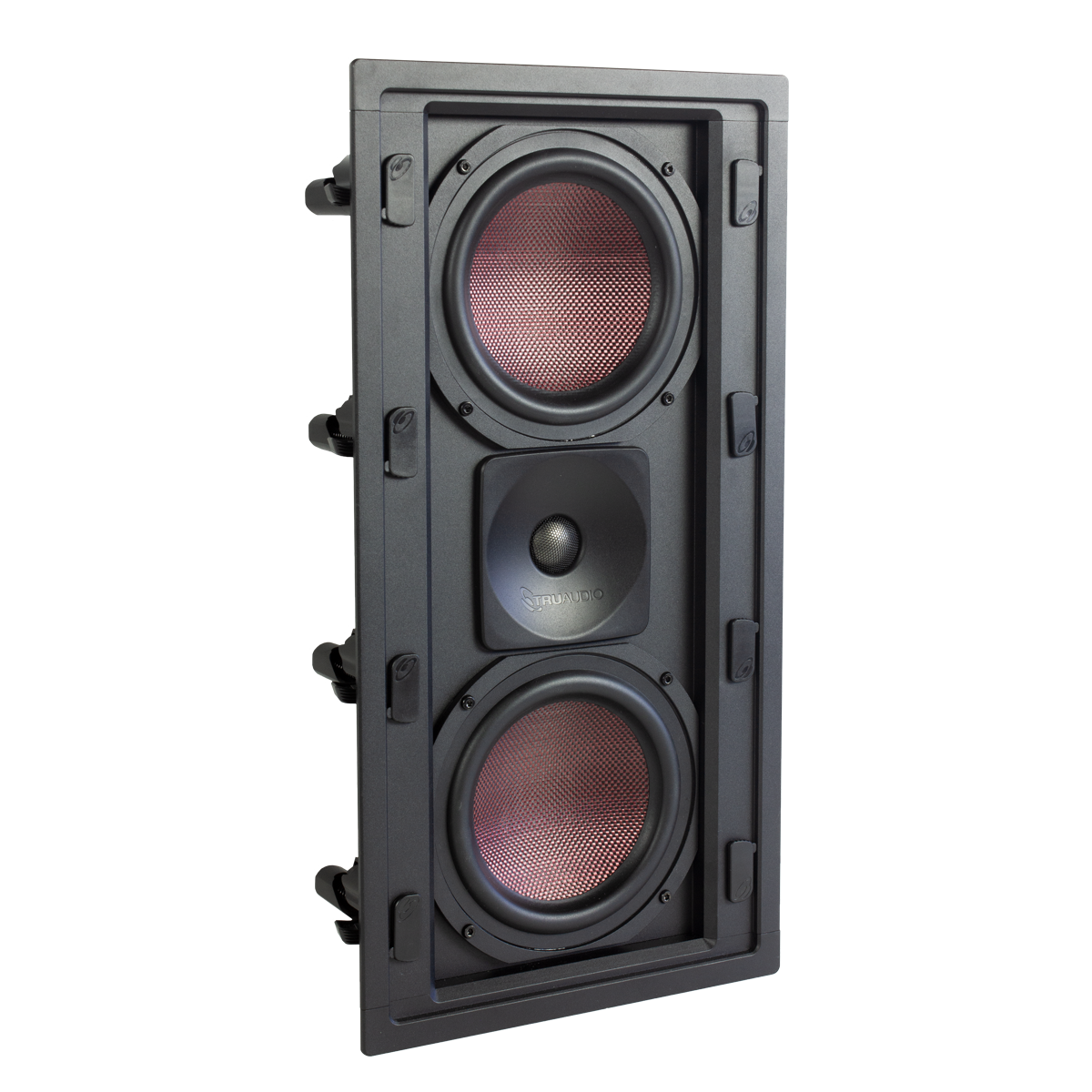 Premium In-Wall LCR Speaker, 2x 6.5in Carbon Fiber Woofers