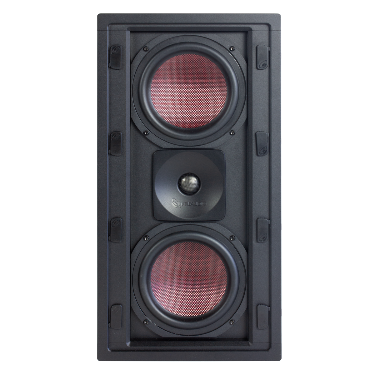Premium In-Wall LCR Speaker, 2x 6.5in Carbon Fiber Woofers