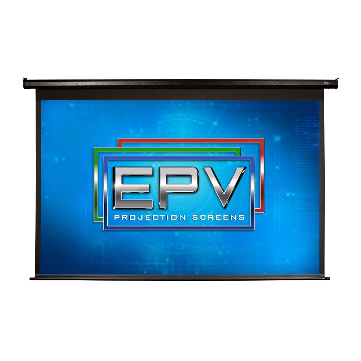 Motorized Screen - Non Tab Tension White Case-  150in