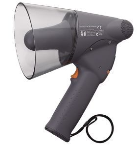 Splash-proof hand grip type megaphone - clear 3W