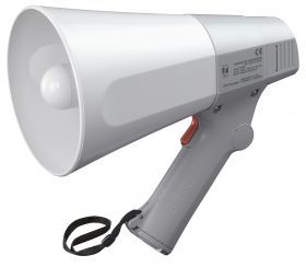 Compact hand grip type megaphoneWithWhistle 6W