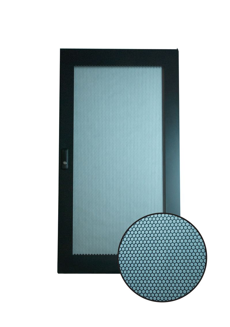 27U FLOOR CAB w-5 SHELVES & BLANKS - 2 FANS
