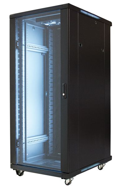 27U FLOOR CAB EMPTY - w-4 FANS - 1000 mm Deep