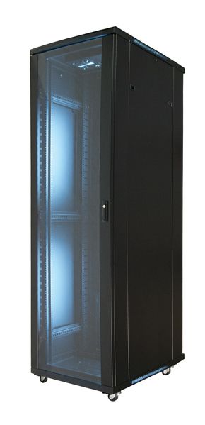 42U FLOOR CAB EMPTY - w-4 FANS - 1000 mm Deep