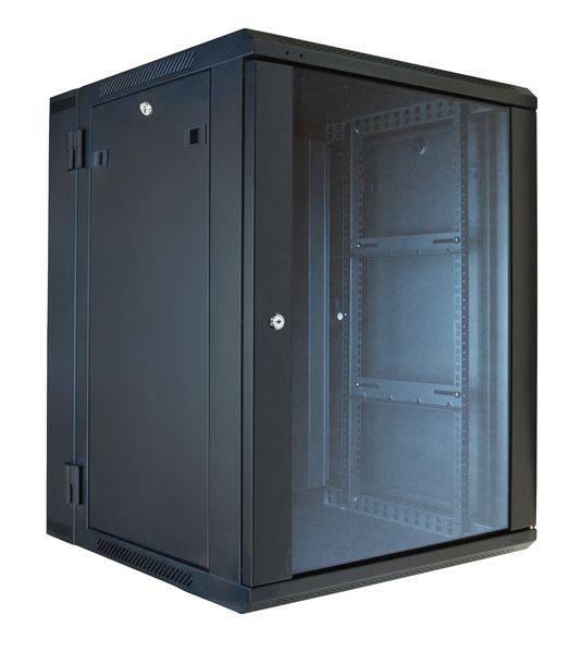 15U HINGED WALL CABINET - EMPTY - NO FANS