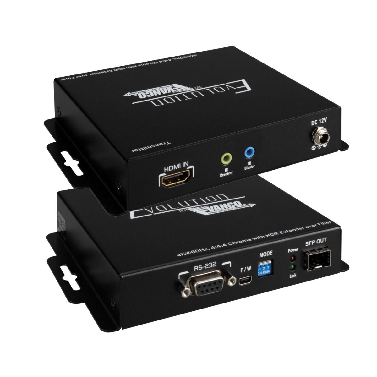 HDMI Extender over Fiber up to 10km - 4K@60Hz w-KVM Pass-thr