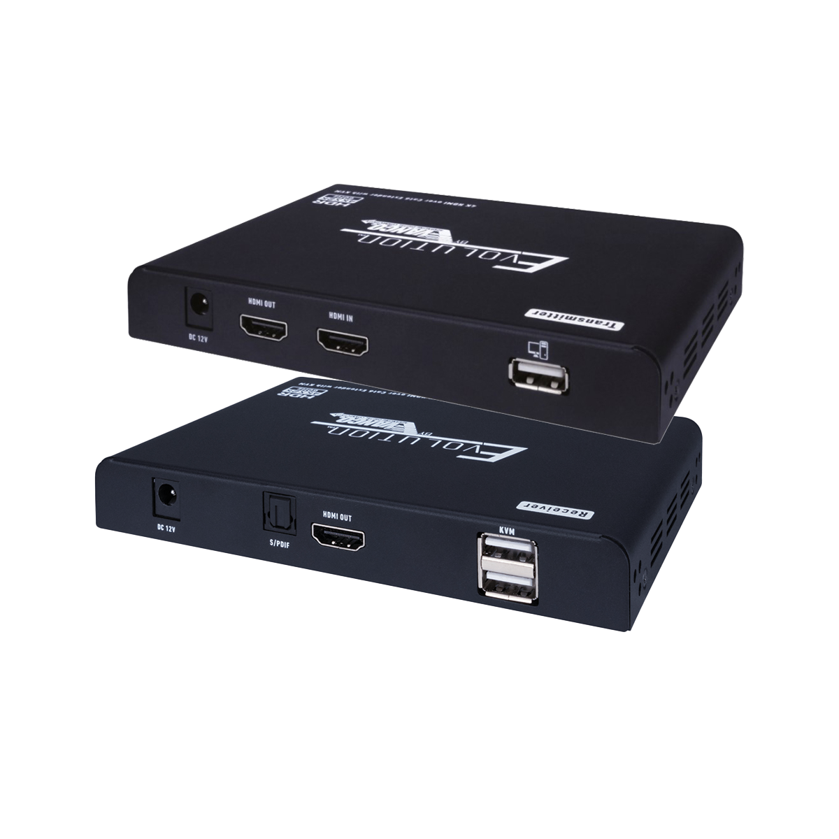 HDMI KVM Extender 4K w-USB 2.0 230ft-70m PoE