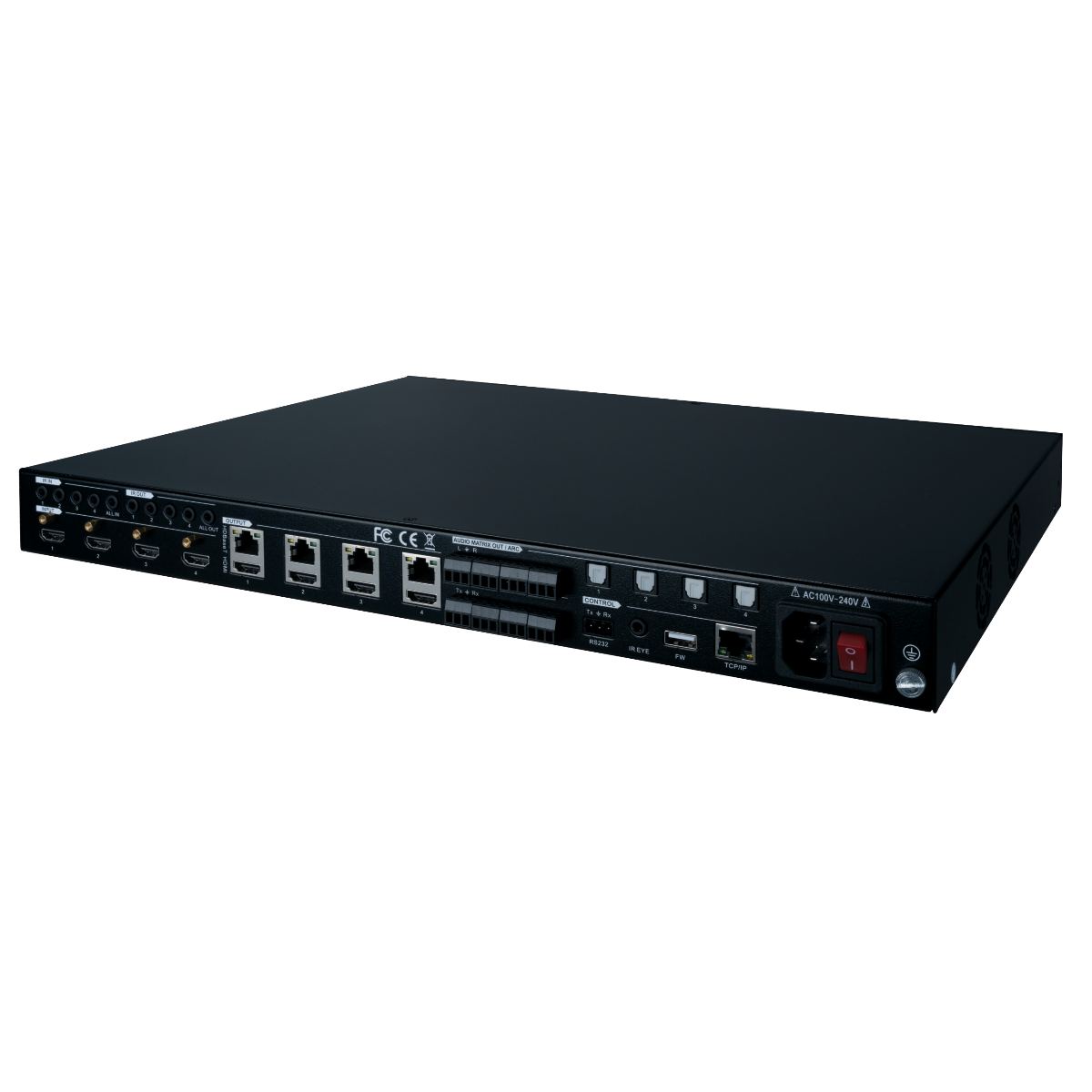 4×4 4K HDBaseT Matrix with ARC, IR, IP and RS-232