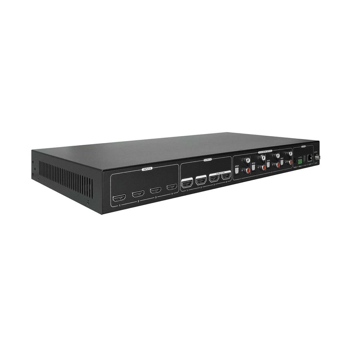 4×4 4K HDMI Matrix with Downscaling and Audio Matrix